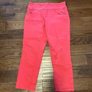 Jag Jeans Vibrant Coral capri pants